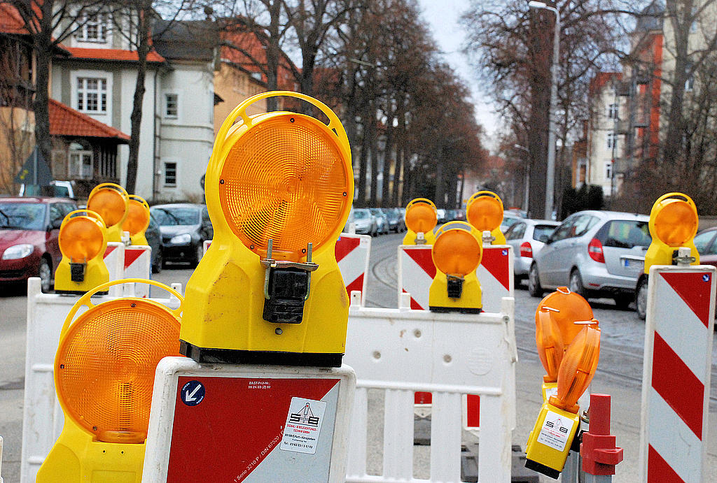 Straßenbaustelle