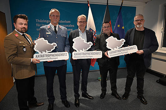 Hilfsverbände gemeinsam mit dem Innenminister