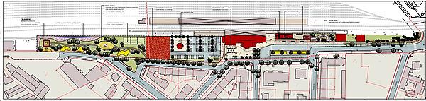 Planungsskizze zum Mobilitätsknoten Arnstadt
