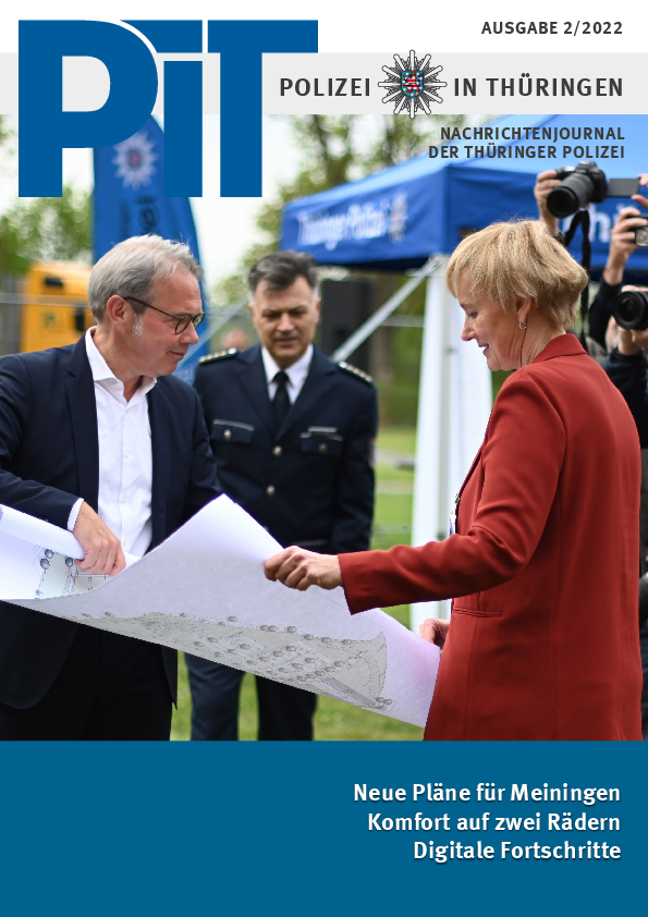 Innenminister Maier am Bildungszentrum in Meiningen