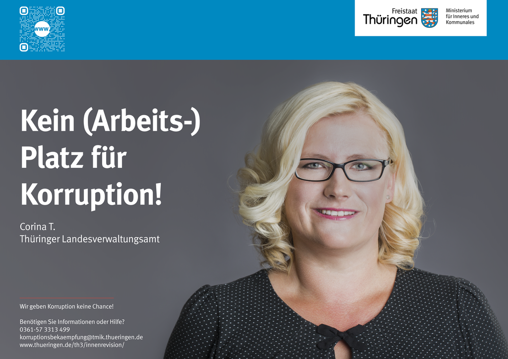 Plakat Antikorruptionskampagne