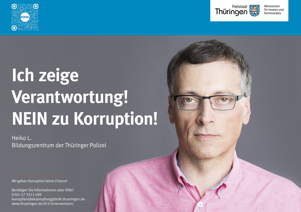 Plakat Antikorruptionskampagne