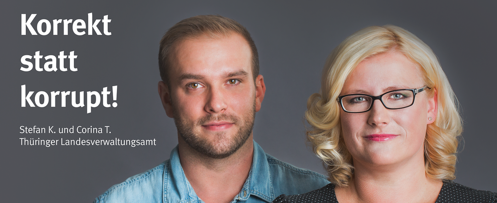 Plakat Antikorruptionskampagne